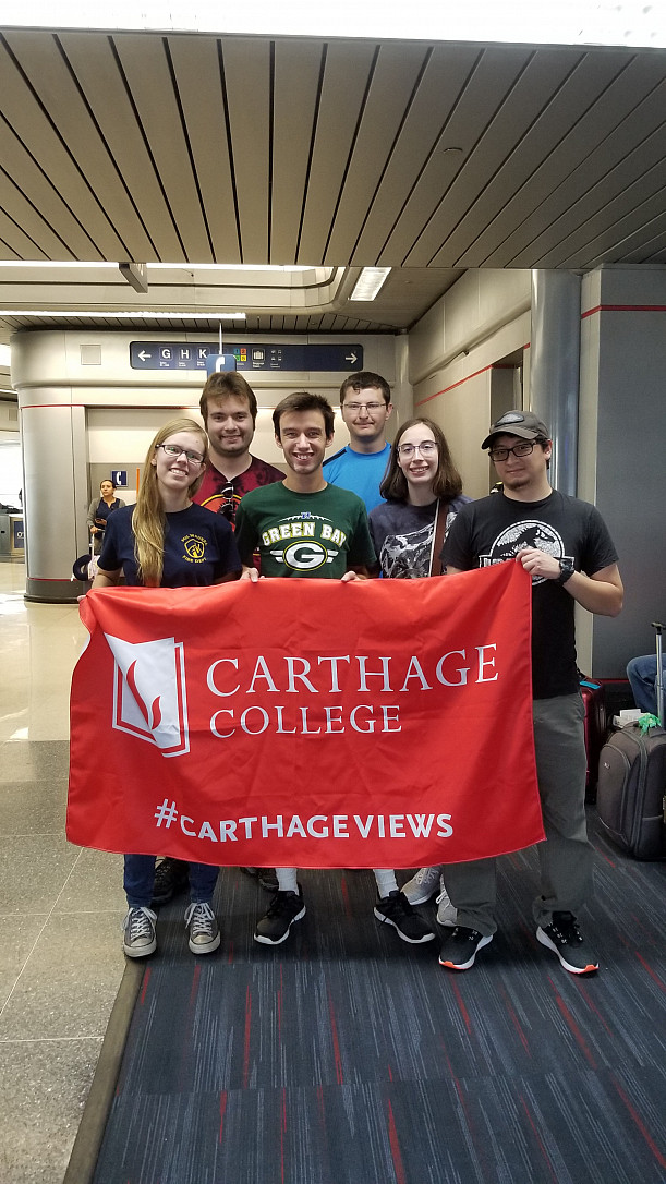 Six Carthage paleo-track students traveled to Brisbane, Australia for the annual SVP meeting.