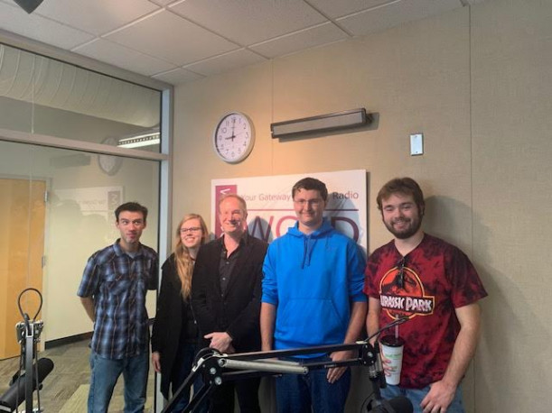 Prof. Thomas Carr and students on 91.1 WGTD.