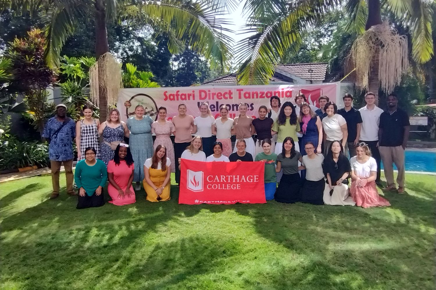 Carthage students on the Experience Tanzania: Religion, Society, and Culture study tour.